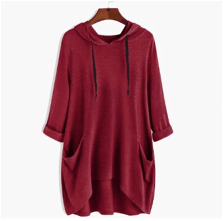 Lyn | Elegant Draped Sweatshirt