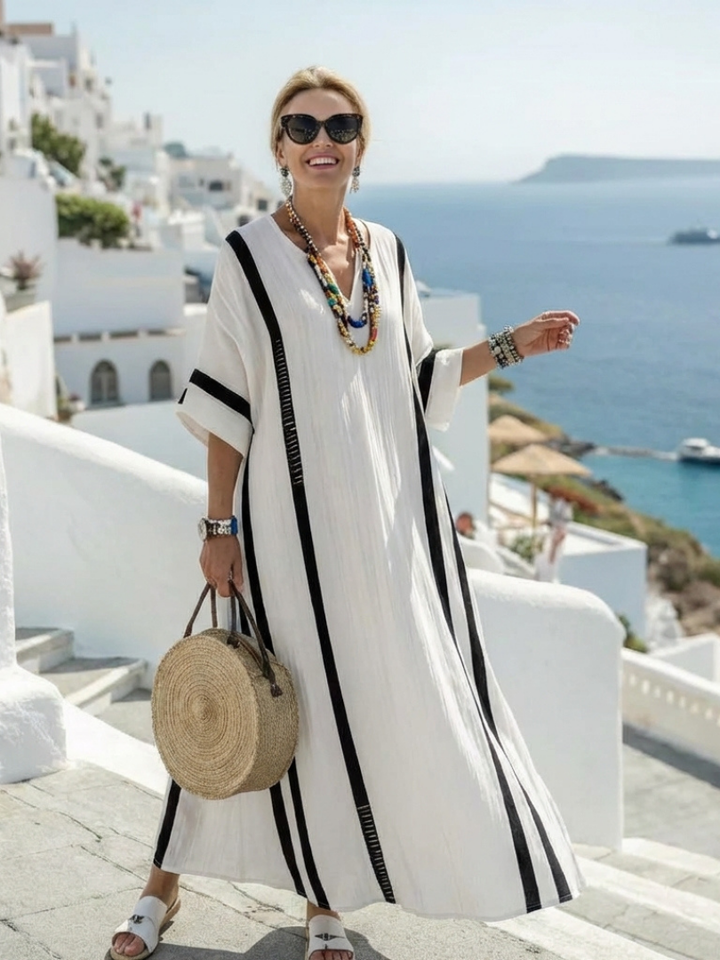 Elvira | Maxi Dress with Short Sleeves