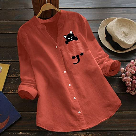 Catrina | Chic Cat Blouse