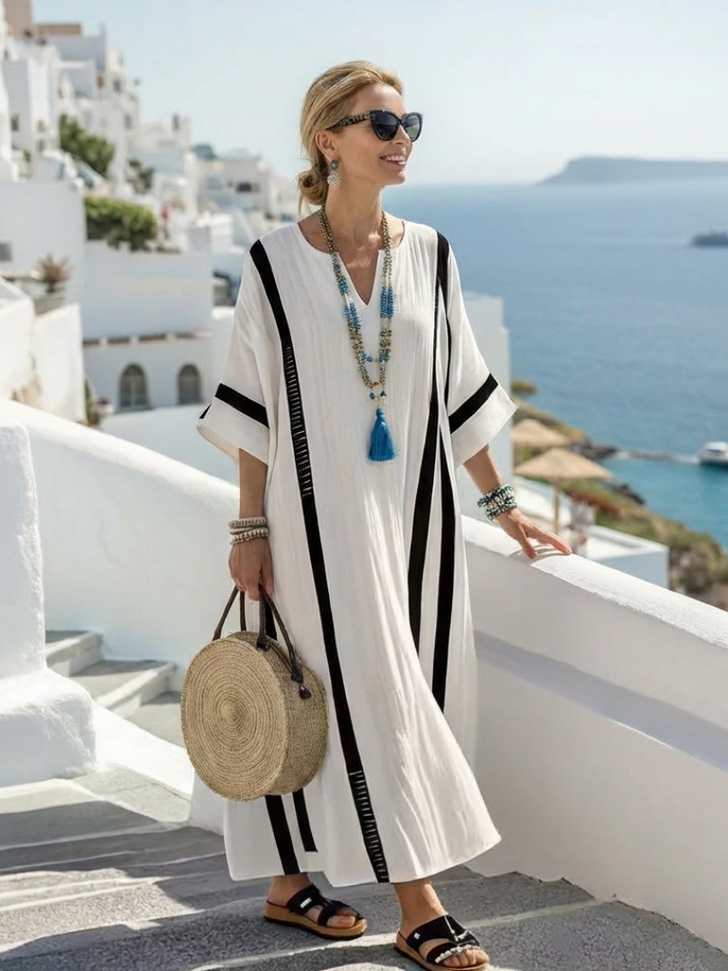 Elvira | Maxi Dress with Short Sleeves