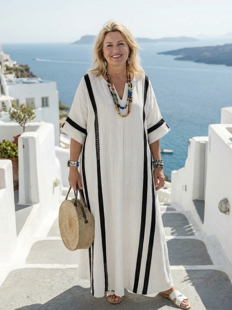 Elvira | Maxi Dress with Short Sleeves