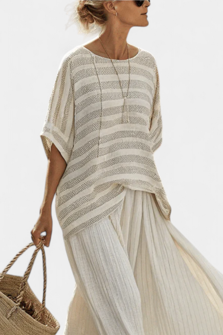 Graziella – striped top and fluid pants