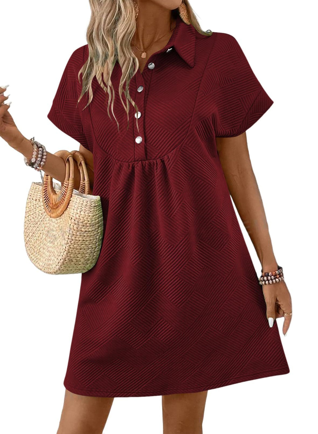Amber | Chic Collared Batwing Midi