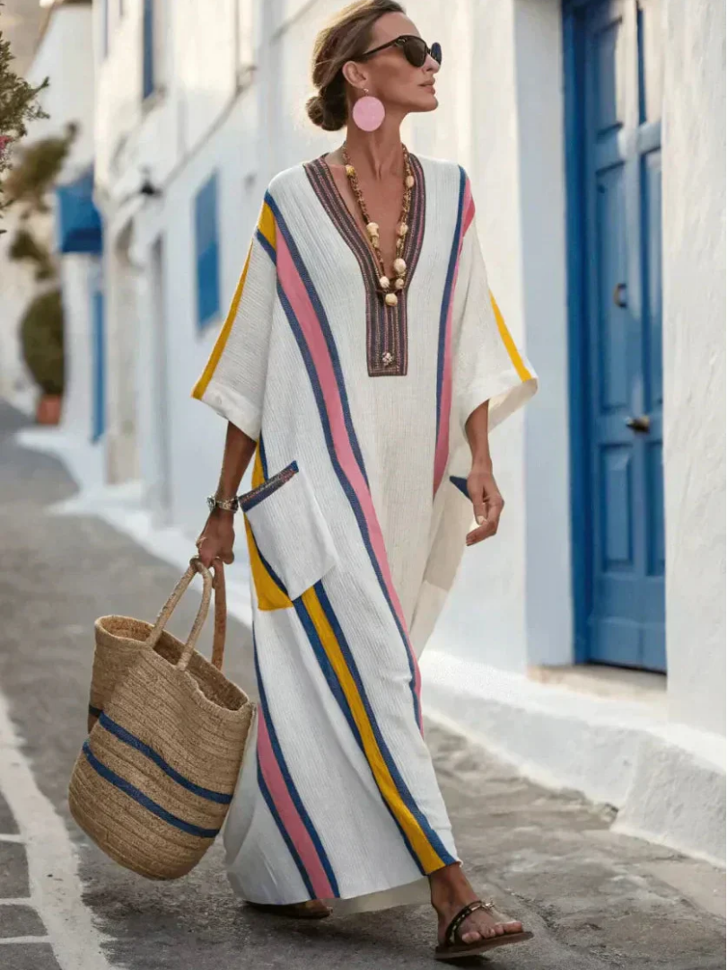 Noemi | Maxi Dress with Three-Quarter Sleeves
