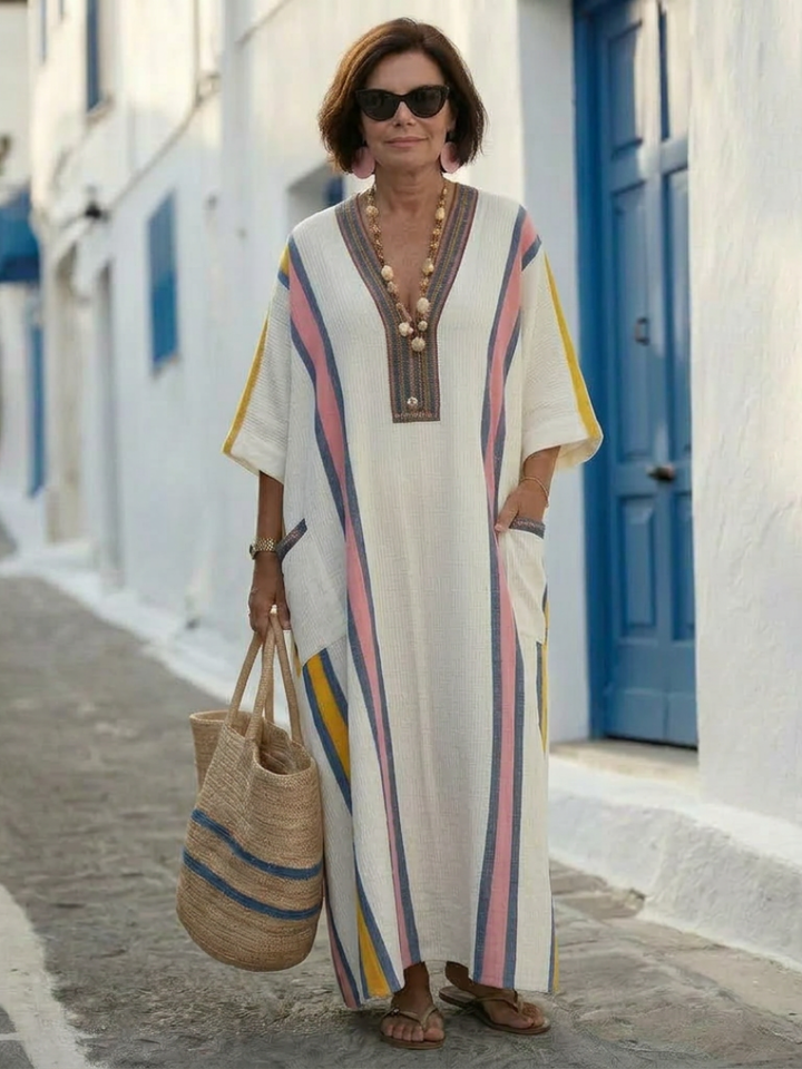 Noemi | Maxi Dress with Three-Quarter Sleeves