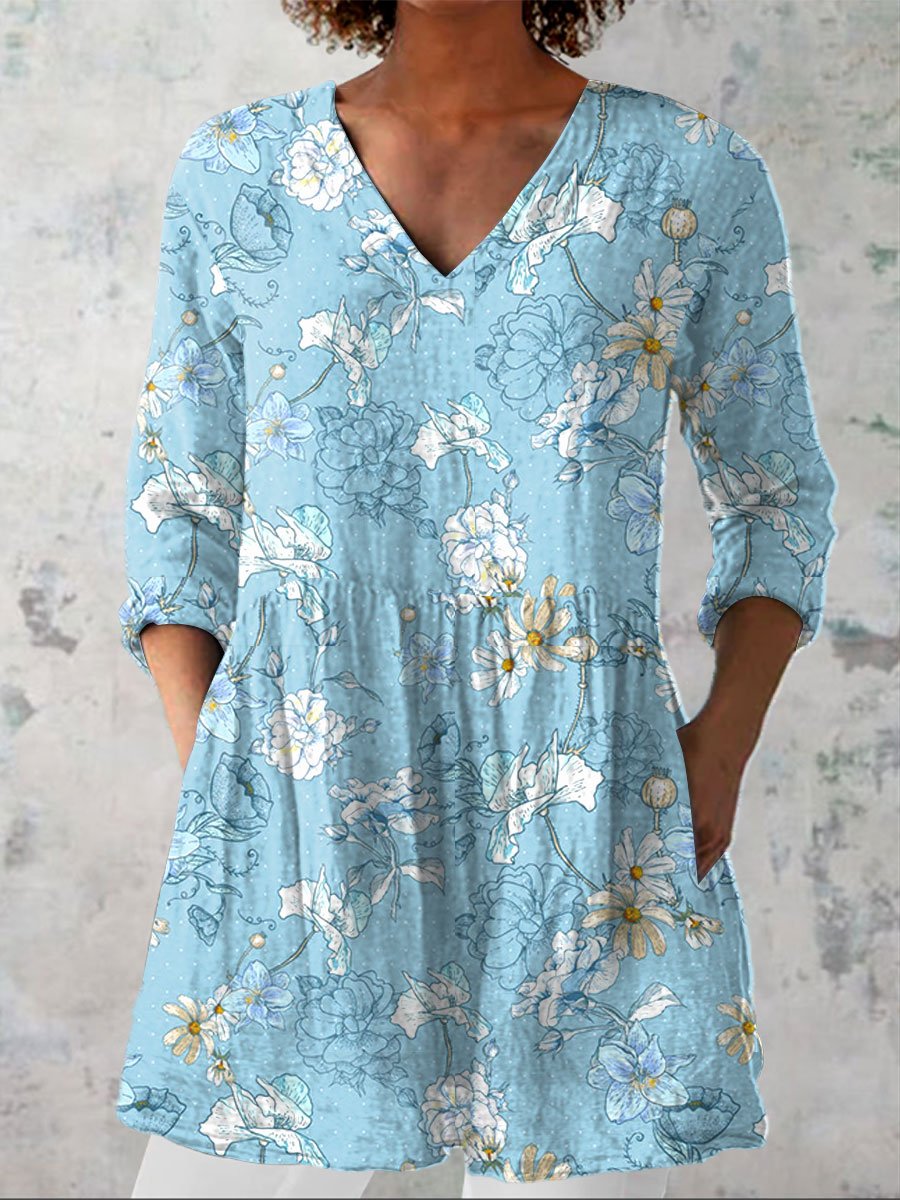 Luzeth | Vintage Floral Blouse
