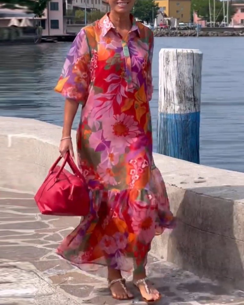 Tasia | Graceful Vibrant Dress